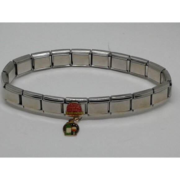 Bracelet Pugster Italian Charm Says Aged to Perfection Wine Glass Bottle - Picture 12 of 12